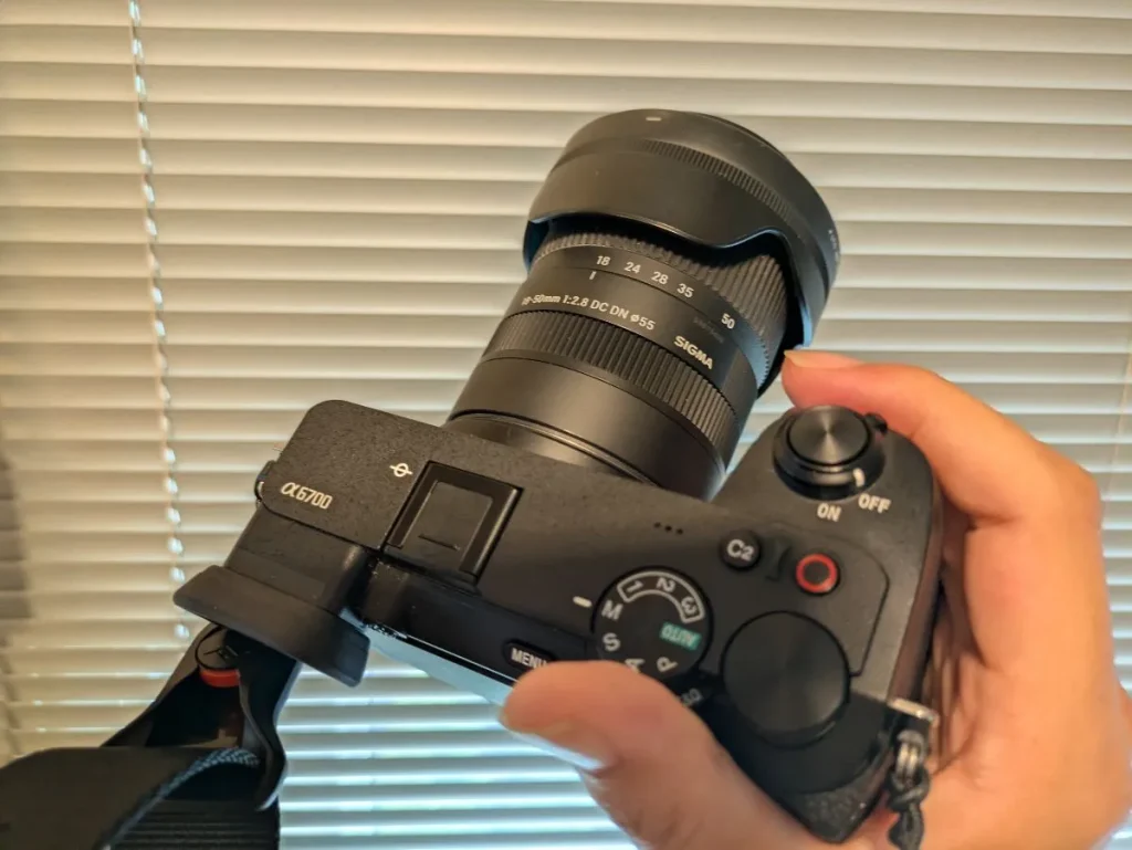 18-50装着したα6700